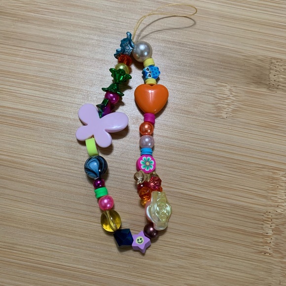 Beaded phone charm strap - Picture 2 of 2